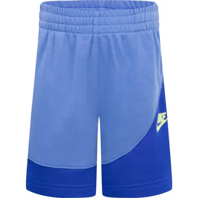 Nike Sportswear Little Kids' On The Move French Terry Shorts In Game Royal