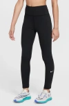 Nike One Big Kids' (girls') Dri-fit High-waisted Leggings In Black