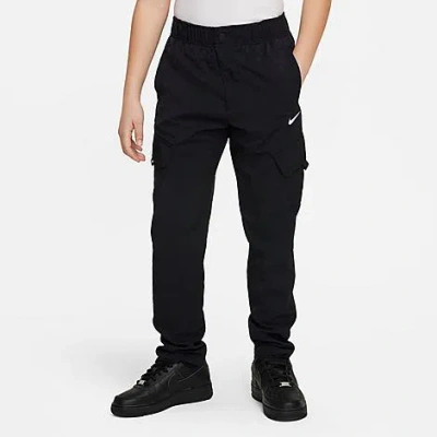 Nike Kids' Outdoor Play Woven Cargo Pants In Black
