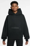 Nike Kids' Oversize Tech Fleece Hoodie In Black
