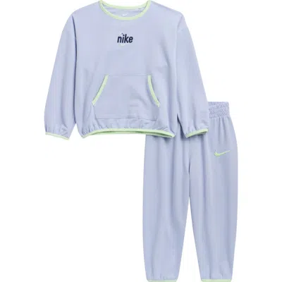 Nike Kids' Play For All Crew Sweatshirt & Joggers Set In Gray