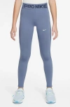 Nike Kids' Pro Dri-fit Leggings In Blue