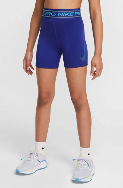 Nike Kids' Pro Dri-fit Shorts In Blue