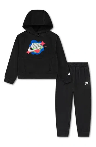 Nike Kids' Propulsion Dri-fit Hoodie And Joggers Set In Black