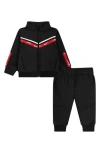 Nike Kids' Propus Club Logo Stripe Zip Jacket & Joggers Set In Black