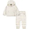 Nike Kids' Ready Set Hoodie & Joggers Set In Neutral