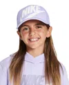 Nike Kids' Rise Structured Trucker Cap In Hydrangeas,white