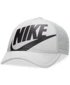 Nike Rise Kids' Structured Trucker Cap In Lt Smoke Grey,black