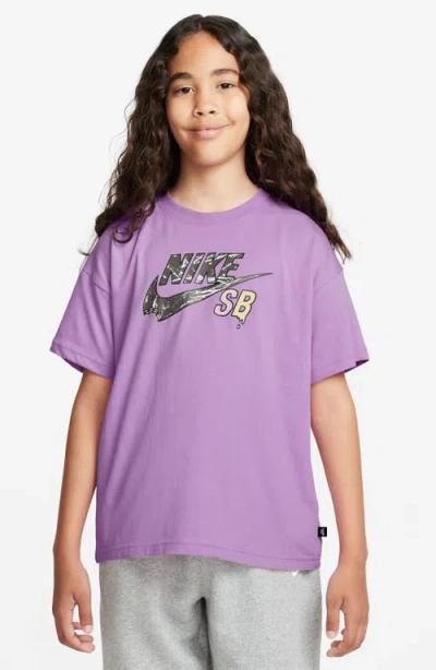 Nike Kids' Sb Graphic T-shirt In Rush Fuchsia