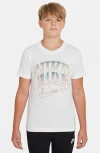 Nike Kids' Shattered Logo Graphic T-shirt In White