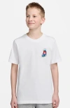 Nike Kids' Skater Boxy Graphic T-shirt In White