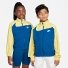 Nike Kids' Sportswear Amplify Woven Full-zip Jacket In Court Blue/saturn Gold/white