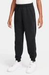 Nike Kids' Sportswear Club Fleece Contrast Trim Joggers In Black
