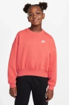 Nike Women's  Sportswear Club Fleece Girls' Boxy Crew-neck Sweatshirt