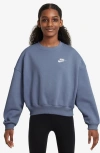 Nike Kids' Sportswear Club Fleece Crewneck Sweatshirt In Blue