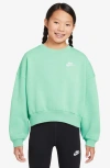 Nike Kids' Sportswear Club Fleece Crewneck Sweatshirt In Green