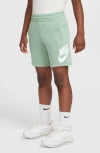 Nike Kids' Sportswear Club Fleece French Terry Shorts In White