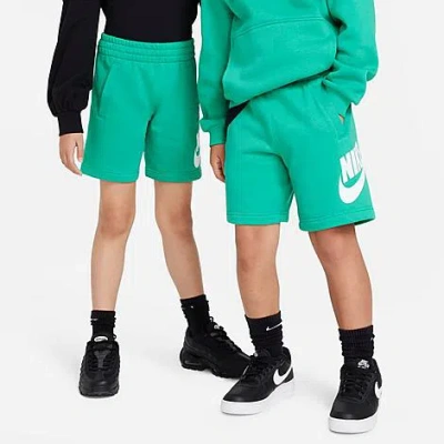 Nike Kids' Sportswear Club Fleece French Terry Shorts In Green