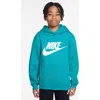 Nike Kids' Sportswear Club Fleece Hoodie In Dusty Cactus/white