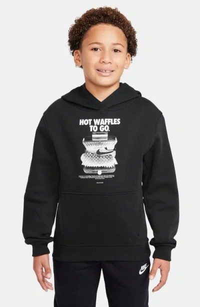 Nike Kids' Sportswear Club Fleece Hoodie In Black