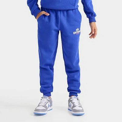 Nike Kids' Sportswear Club Fleece Jogger Pants In Game Royal/game Royal/white