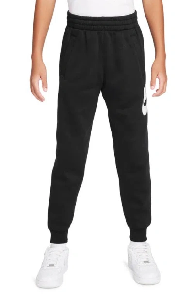 Nike Kids' Sportswear Club Fleece Joggers In Black/white