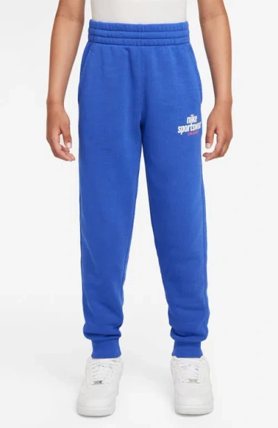 Nike Kids' Sportswear Club Fleece Joggers In Game Royal/game Royal/white