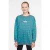 Nike Kids' Sportswear Club Fleece Oversize Crewneck Sweatshirt In Blue