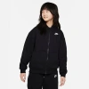 Nike Sportswear Club Fleece Big Kids' Full-zip Hoodie In Black/white