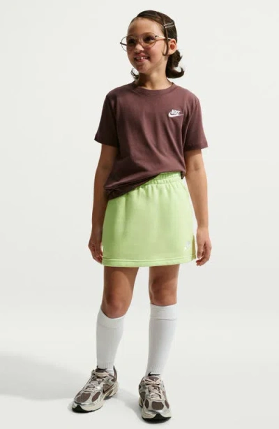 Nike Kids' Sportswear Club Fleece Pull-on Skirt In Brown