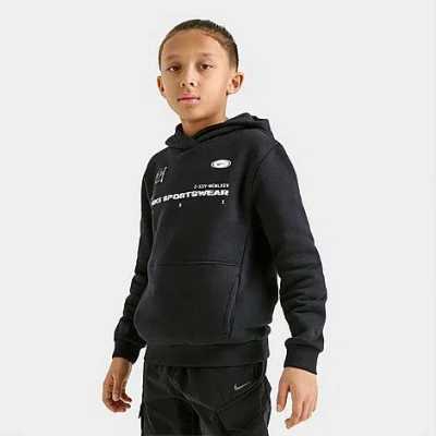 Nike Kids' Sportswear Club Fleece Pullover Hoodie In Black
