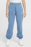 Nike Kids' Sportswear Club Fleece Sweatpants In Aegean Storm/ Storm/ White