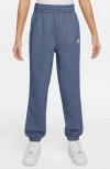 Nike Club Big Kid Girls Cuffed Loose Fit Fleece Jogger Pant In Blue