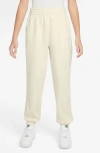 Nike Club Big Kid Girls Cuffed Loose Fit Fleece Jogger Pant In Neutral