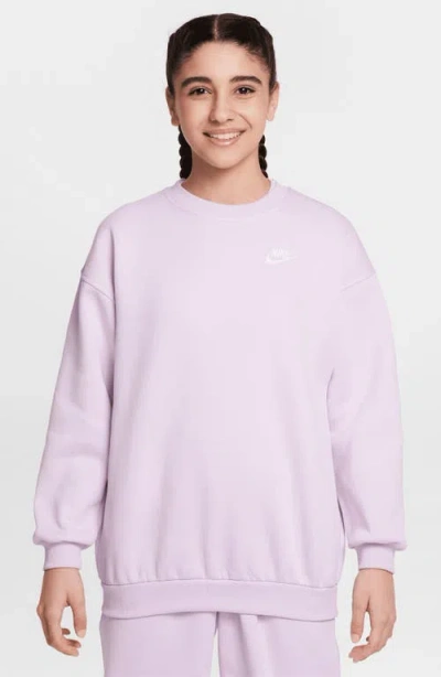 Nike Kids' Sportswear Club Fleece Sweatshirt In Purple