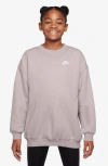 Nike Kids' Sportswear Club Fleece Sweatshirt In Pink