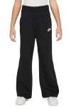 Nike Kids' Sportswear Club Fleece Wide Leg Sweatpants In Black/black/white