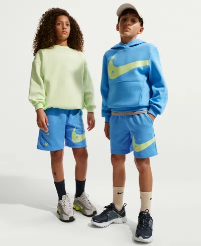 Nike Kids' Sportswear Club Logo Detail Shorts In Multi