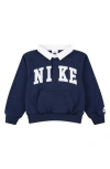 Nike Kids' Sportswear Club Polo Sweatshirt In Midnight Navy