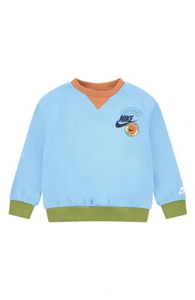 Nike Kids' Sportswear Colorblock Sweatshirt In Blue