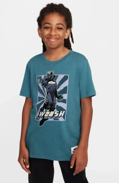 Nike Kids' Sportswear Cotton Graphic T-shirt In Green