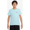 Nike Kids' Sportswear Cotton Graphic T-shirt In Glacier Blue