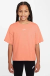Nike Kids' Sportswear Cotton T-shirt In Apricot Agate