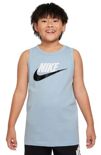 Nike Kids' Sportswear Cotton Tank Top In Armory Blue