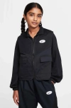 Nike Women's  Sportswear Girls' Jacket In Black/black/white