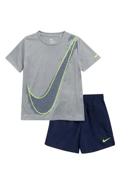 Nike Kids' Sportswear Dri-fit T-shirt & Shorts Set In Multi