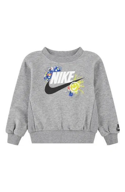 Nike Kids' Sportswear Express Yourself French Terry Sweatshirt In Gray