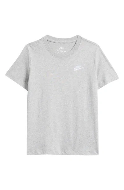 Nike Kids' Sportswear Futura Embroidered T-shirt In Gray