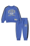 Nike Kids' Sportswear Graphic Sweatshirt & Joggers Set In Blue