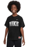 NIKE NIKE KIDS' SPORTSWEAR LOGO COTTON T-SHIRT